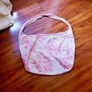Free People Floral Linen Shoulder Bag